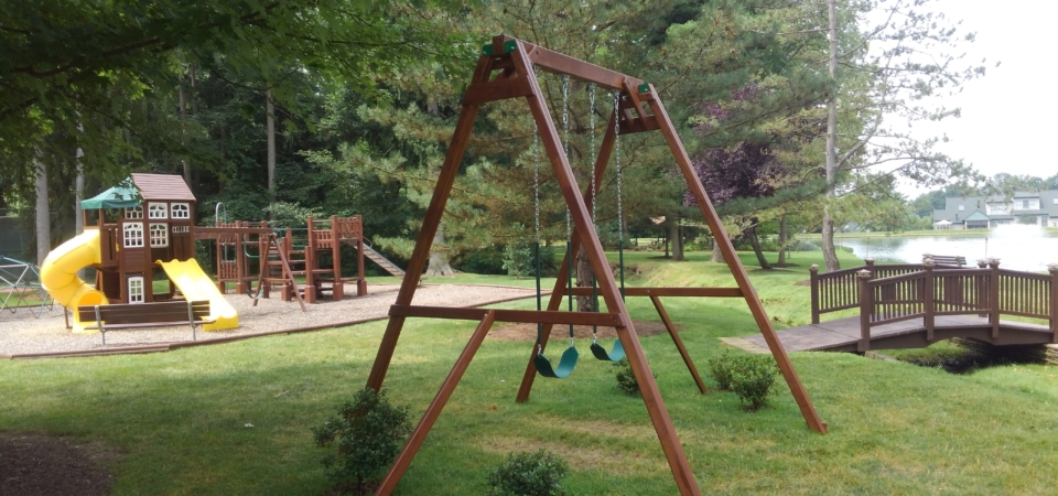 Playground and Swing and Bridge