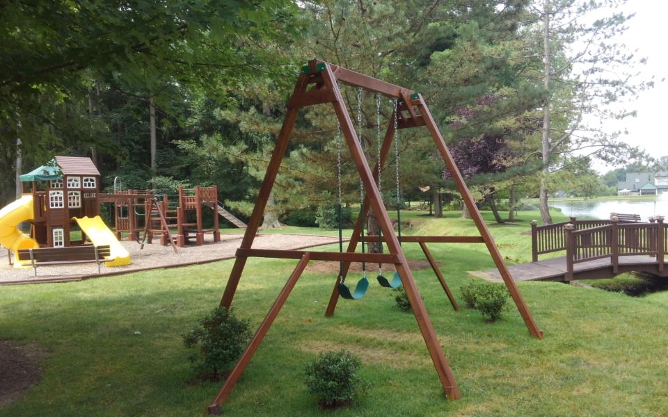 Playground and Swing and Bridge