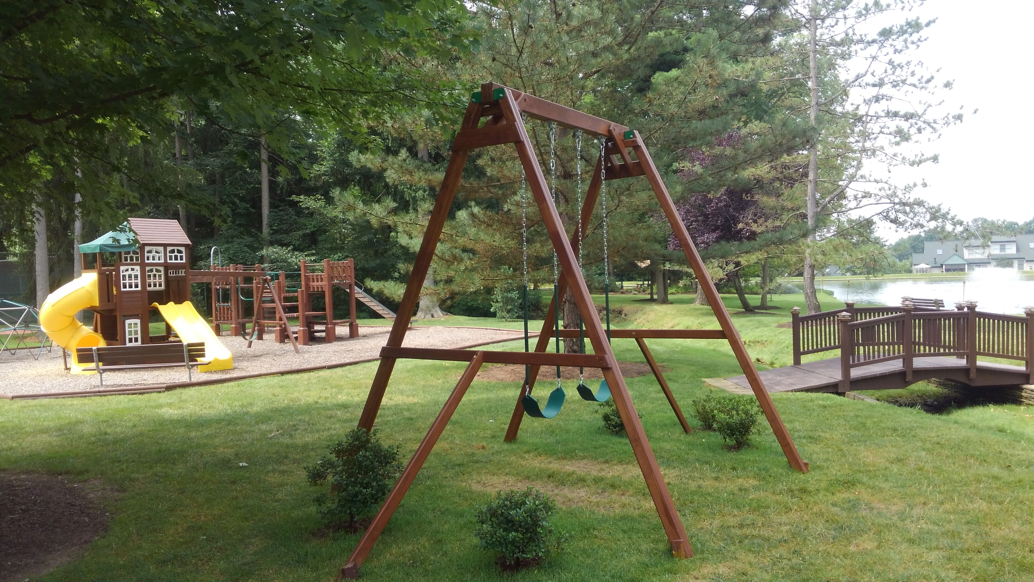 Playground and Swing and Bridge